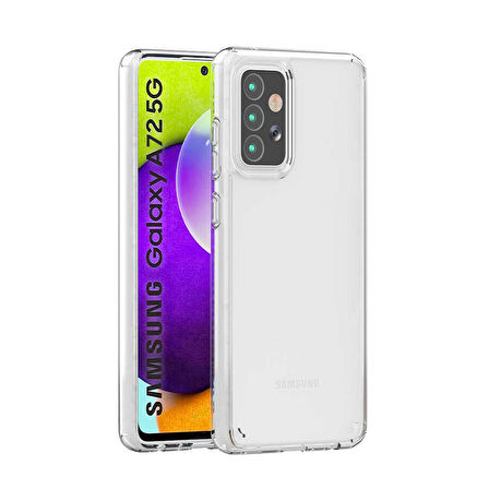 Samsung Galaxy A72 Kılıf Full Şeffaf Sararmaz Kapak