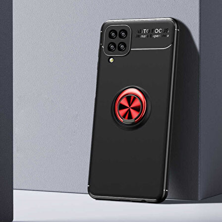 Samsung Galaxy M12 Kılıf Yüzüklü Magnetli Ravel Case