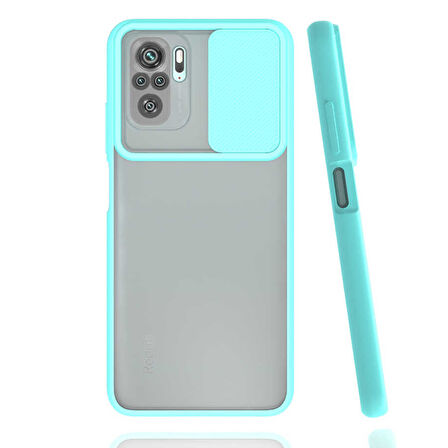 Xiaomi Redmi Note 10S Kılıf Kamera Kapatmalı Lensi Case