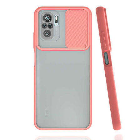 Xiaomi Redmi Note 10S Kılıf Kamera Kapatmalı Lensi Case