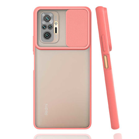 Xiaomi Redmi Note 10 Pro Kılıf Kamera Kapatmalı Lensi Case