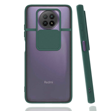 Xiaomi Redmi Note 9 5G Kılıf Kamera Kapatmalı Lensi Case