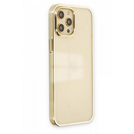 Apple iPhone 12 Pro Kılıf Sararmaz Şeffaf Sert Fit Kapak
