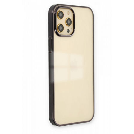 Apple iPhone 12 Pro Kılıf Sararmaz Şeffaf Sert Fit Kapak