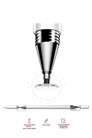 Dokunmatik Passive Stylus Kalem Tablet Telefon Bilgisayar Kalemi 2 in 1