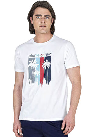Pierre Cardin %100 Pamuklu Tam Kalıp Pijama Takım, Erkek T-shirt Pantolon Takım, Ceplidir