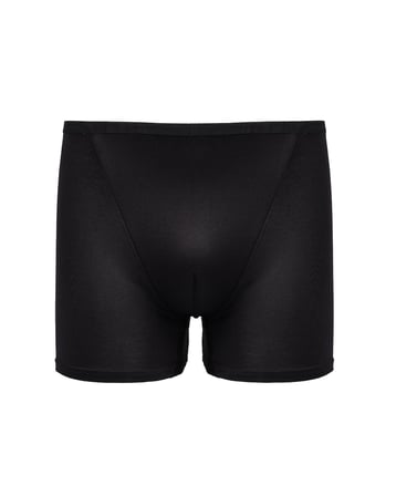 Erkek Siyah İnce Kemerli Süper Soft Yumuşak Bambu Boxer