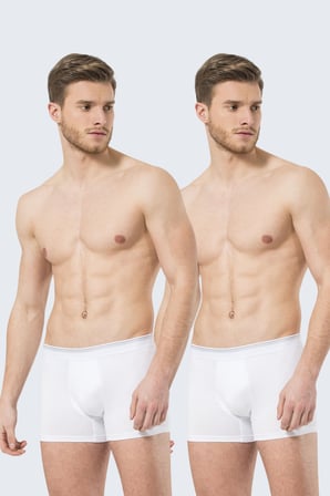 Erkek Likrali Torbalı Boxer 2'li Paket, %95 Pamuk, %5 Elastan