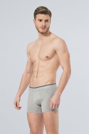 Erkek Likrali Torbalı Boxer 2'li Paket, %95 Pamuk, %5 Elastan