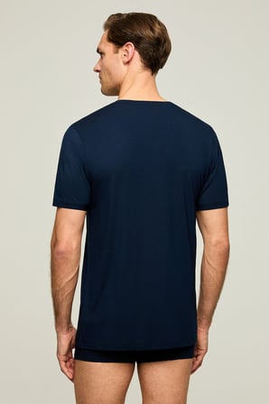 V Yaka Pamuk Modal Erkek Tshirt, %47 Pamuk %47 Modal %6 Elastan