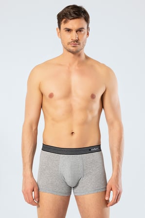 2'li Beyaz Erkek Boxer, %95 pamuk %5 likralı Erkek Boxer