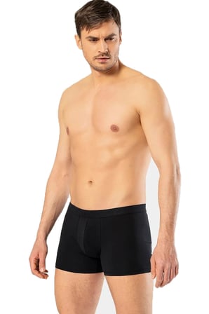 Erkek Likralı Düz Renk Boxer, %95 Pamuk, %5 Elastan