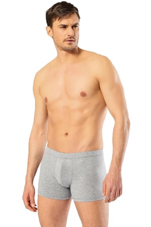 Erkek Likralı Düz Renk Boxer, %95 Pamuk, %5 Elastan