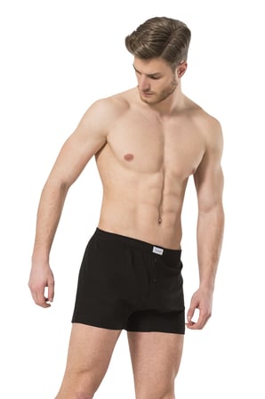 Erkek %100 Pamuk Dügmeli Boxer 2'li Paket