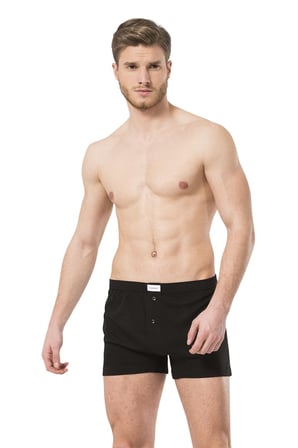 Erkek %100 Pamuk Dügmeli Boxer 2'li Paket