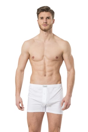 Erkek %100 Pamuk Dügmeli Boxer 2'li Paket