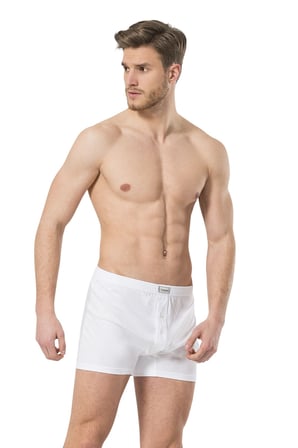 Erkek %100 Pamuk Dügmeli Boxer 2'li Paket