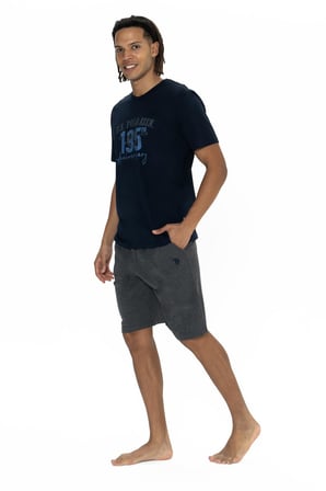 U.S. Polo Erkek T-shirt ve Cepli Şort Takım, Kısakol, Bisiklet Yaka, Cep Detaylı