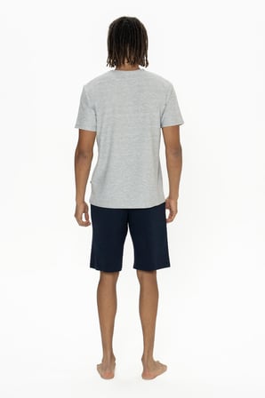 U.S. Polo Yazı Baskılı Erkek Kısakol T-shirt Ve Şort Takım
