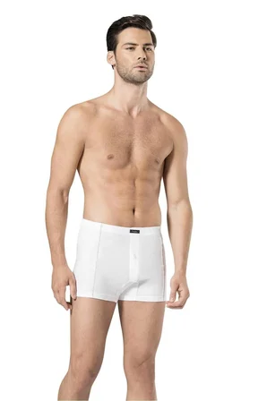 Erkek Tek Düğme Penye Boxer , %100 Pamuk, Kutulu Gönderilir