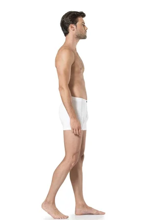 Erkek Tek Düğme Penye Boxer , %100 Pamuk, Kutulu Gönderilir