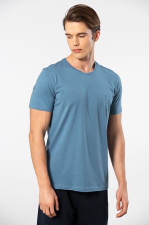 Erkek %50 Modal, %50 Pamuk Bisiklet Yaka Kısakol Yazlık T-shirt