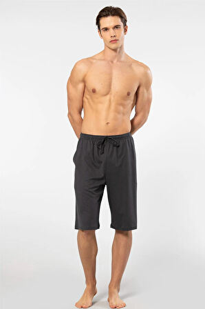 Cacharel Pamuk Modal Tek Alt Cepli Bermuda Şort