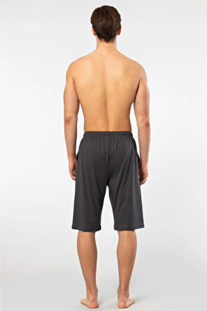 Cacharel Pamuk Modal Tek Alt Cepli Bermuda Şort