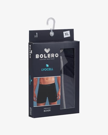 Erkek Lacivert Uzun Paça Boxer, Büyük Beden Erkek Boxer