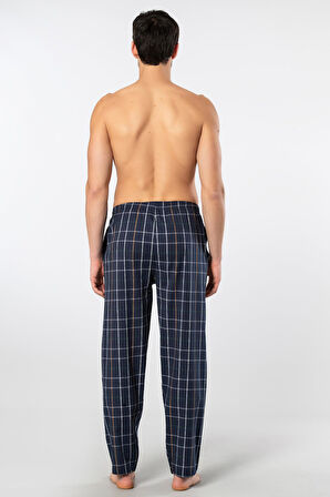 Cacharel Ekoseli Cepli Alt Pijama, %95 pamuk %5 likralı