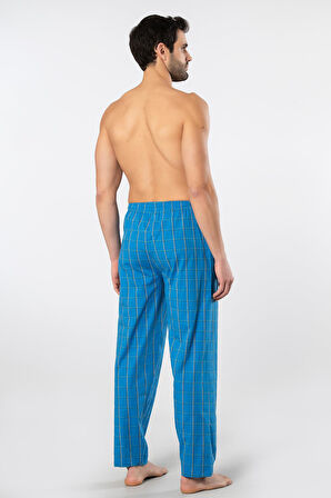 Cacharel Ekoseli Cepli Alt Pijama, %95 pamuk %5 likralı