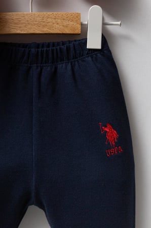 Erkek Bebek Polo Yaka Pike Kumaş Alt Üst Takım