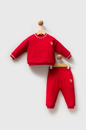 U.S. Polo Assn. Kız Bebek 3 iplik kalın Alt Üst Takım