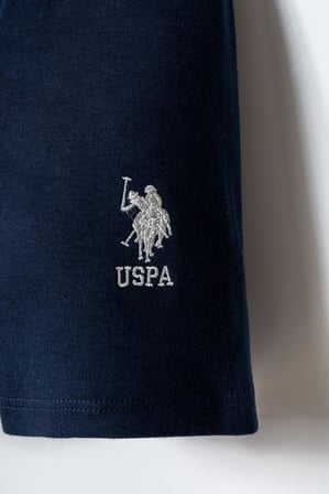 U.S. Polo Assn. Erkek Bebek Şort T-Shirt Takım %100 Pamuk Yazlık Bebek Takımı USPA Baskılı