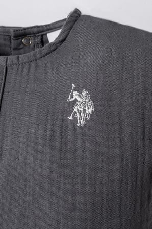 U.S. Polo Assn. Erkek Bebek Müslin Şort Gömlek Takım %100 Pamuk Yazlık Nefes Alan 2’li Kombin
