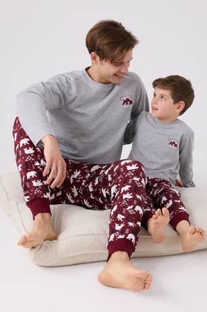 Ayıcık Baskılı Aile Pijama Takım, Ayrı Ayrı fiyatlandırılır