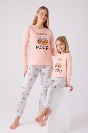 Anne Kız Pijama Kombini, Anne ve Çocuk Pijamalar Ayrı Ayrı Fiyatlandırılır