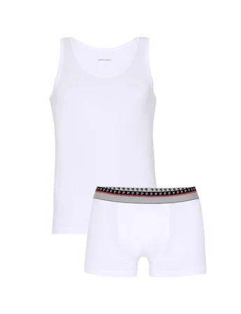 Erkek Atlet Boxer Takım, %95 Pamuk %5 Elastan, Kutulu Gönderilir