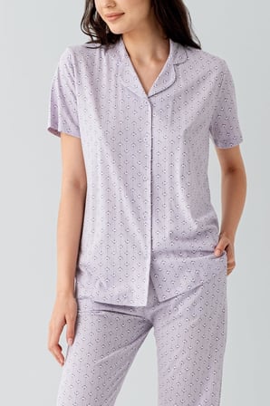 Kadın Pijama Takımı %50 Pamuk %50 Modal – Yumuşak Dokulu, Nefes Alan, Günlük Rahat Pijama Takım
