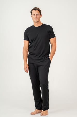 Erkek %100 Pamuklu Kısa Kol Pijama Takım