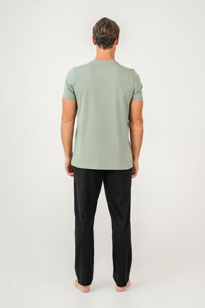 Erkek %100 Pamuklu Kısa Kol Pijama Takım
