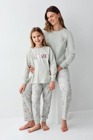 Anne Kız Pijama Kombini, Anne ve Çocuk Pijamalar Ayrı Ayrı Fiyatlandırılır