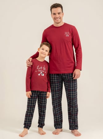 Baba Oğul Pijama Takım, Yetişkin ve Çocuk Pijamaları Ayrı Fiyatlardadır