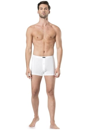 2 Adet %100 Pamuklu Beyaz Erkek Boxer