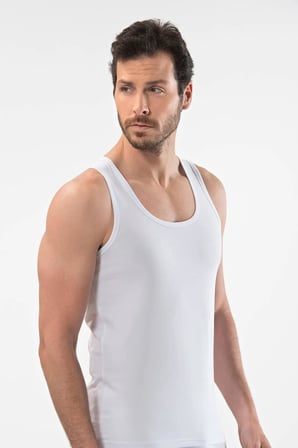 Cacharel Erkek Atlet, Pamuklu Likralı Erkek Atlet
