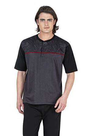 Pierre Cardin Çeyizlik 3'lü Erkek Pijama Takım, Jakarlı %100 Pamuk, Kutulu Gönderim