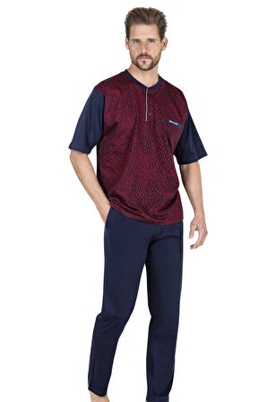 Pierre Cardin 3'lü Erkek Pijama Takım, Çeyizlik Kutulu, Jakarlı %100 Pamuk