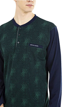 Pierre Cardin Jakarlı Erkek Pijama Takım, %100 Pamuk