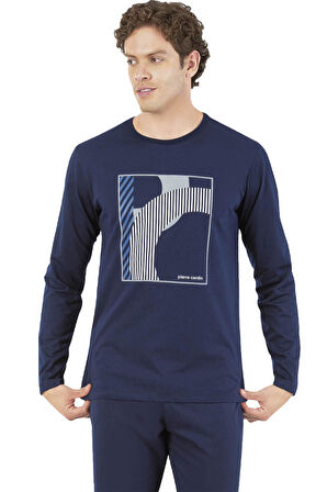 Pierre Cardin %100 Pamuklu Mevsimlik Baskılı Erkek Pijama Takım