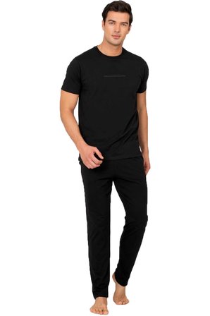 Pierre Cardin Erkek Pijama Takımı %100 Pamuk Kısa Kollu – Rahat Kesim